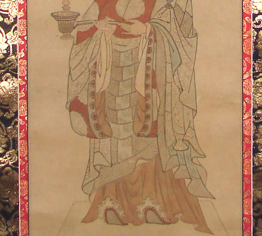 美品 掛け軸 聖徳太子行脚像 縁起物